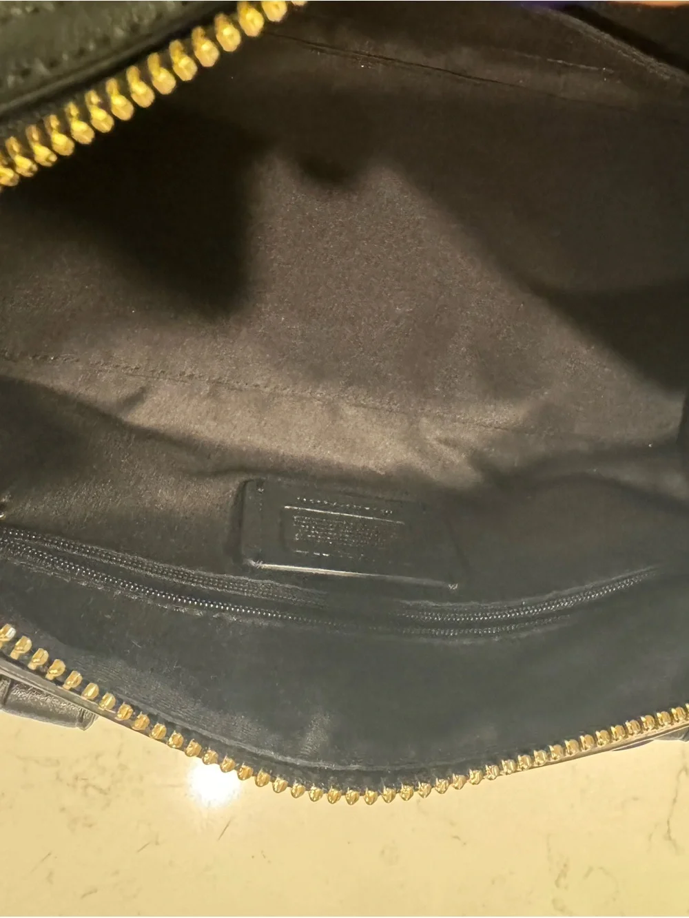Coach Brown Signature Mini Satchel with Gold Hardware